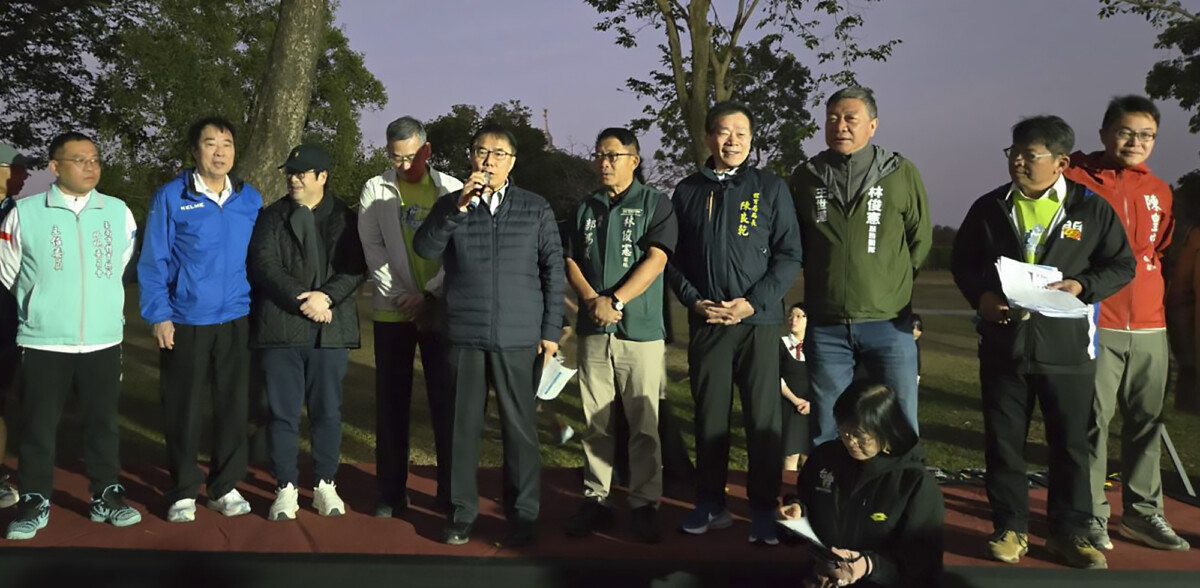 ▲2026臺灣國際馬拉松in臺南黃偉哲市長開場致詞。