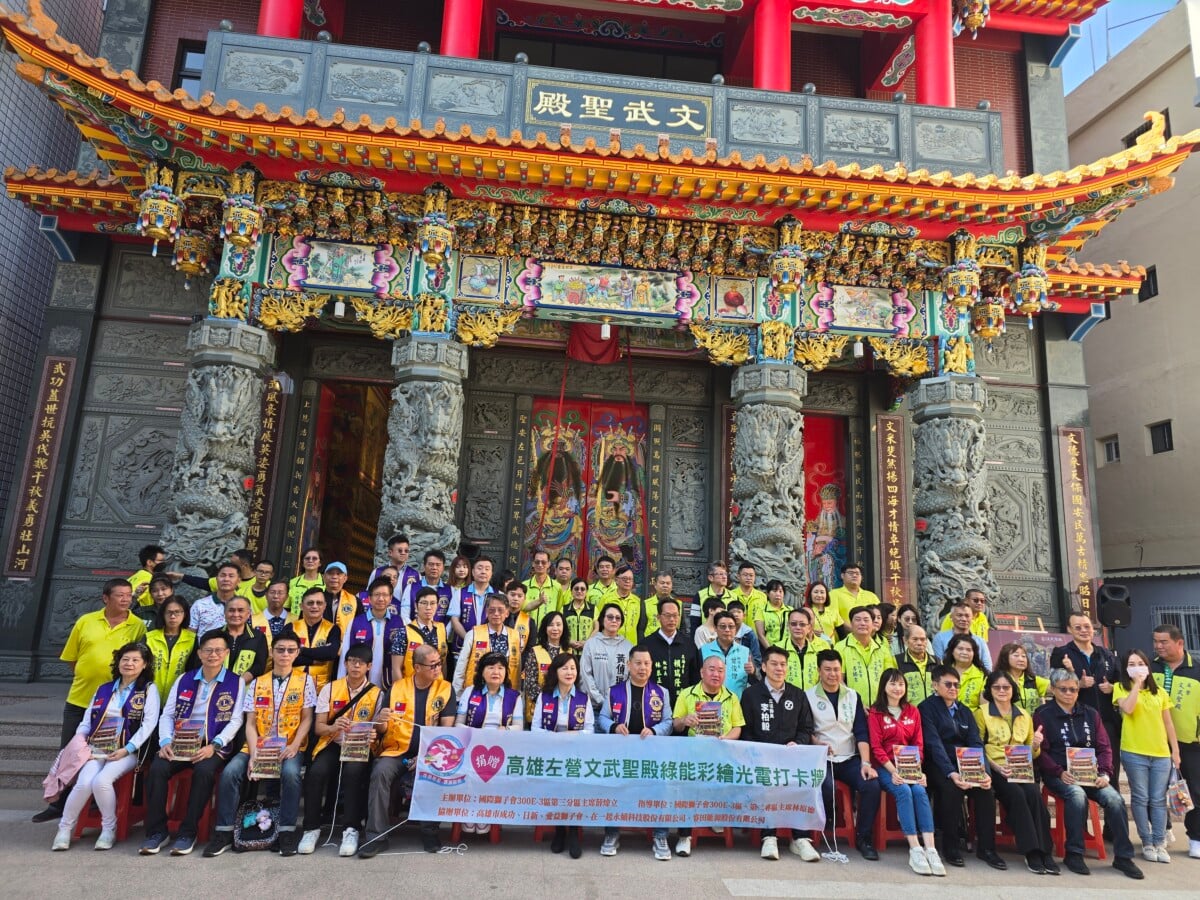 信仰也能發電！高雄文武聖殿打造全台首座彩繪光電綠能地標