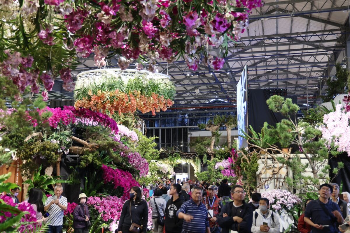 ▲「2026臺灣國際蘭展暨花卉科技展」今(27)日在台南後壁區農業部花卉創新園區盛大開園。