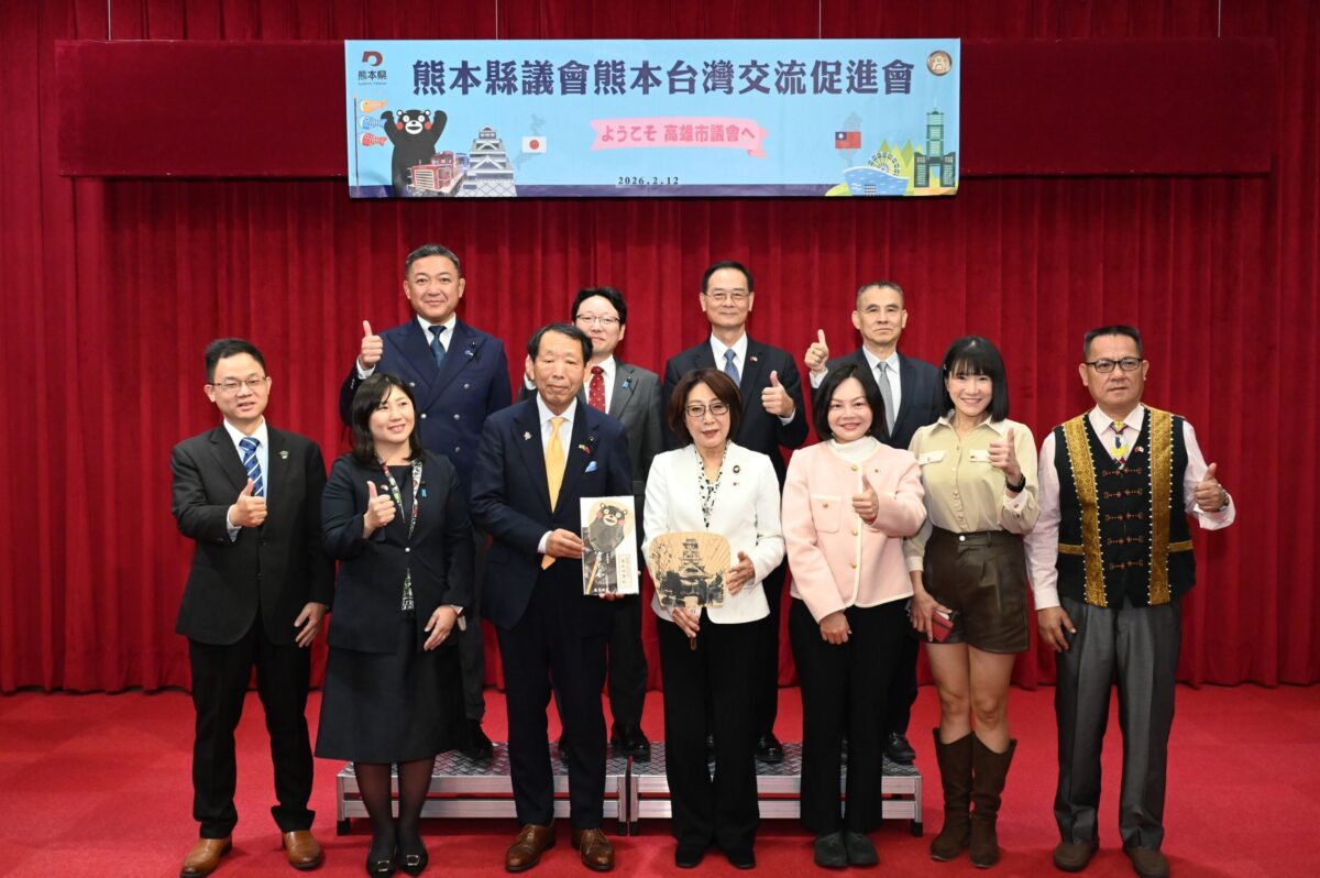 ▲熊本縣議會再訪高雄,康裕成:台日情誼升級產業戰略夥伴。