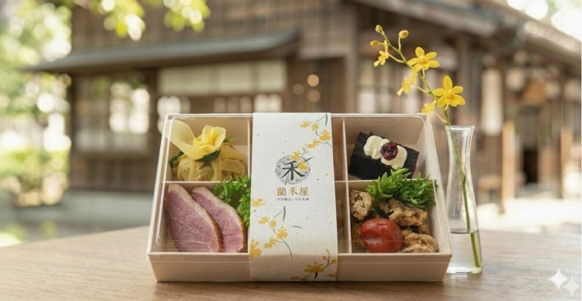 ▲竹田頓物驛春節限定便當《禾藏旬味｜Hakka_Terroir_Bento》，充分運用在地食材與客家元素。