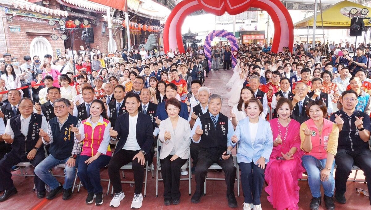 台中樂成宮今舉辦集團結婚88對佳偶