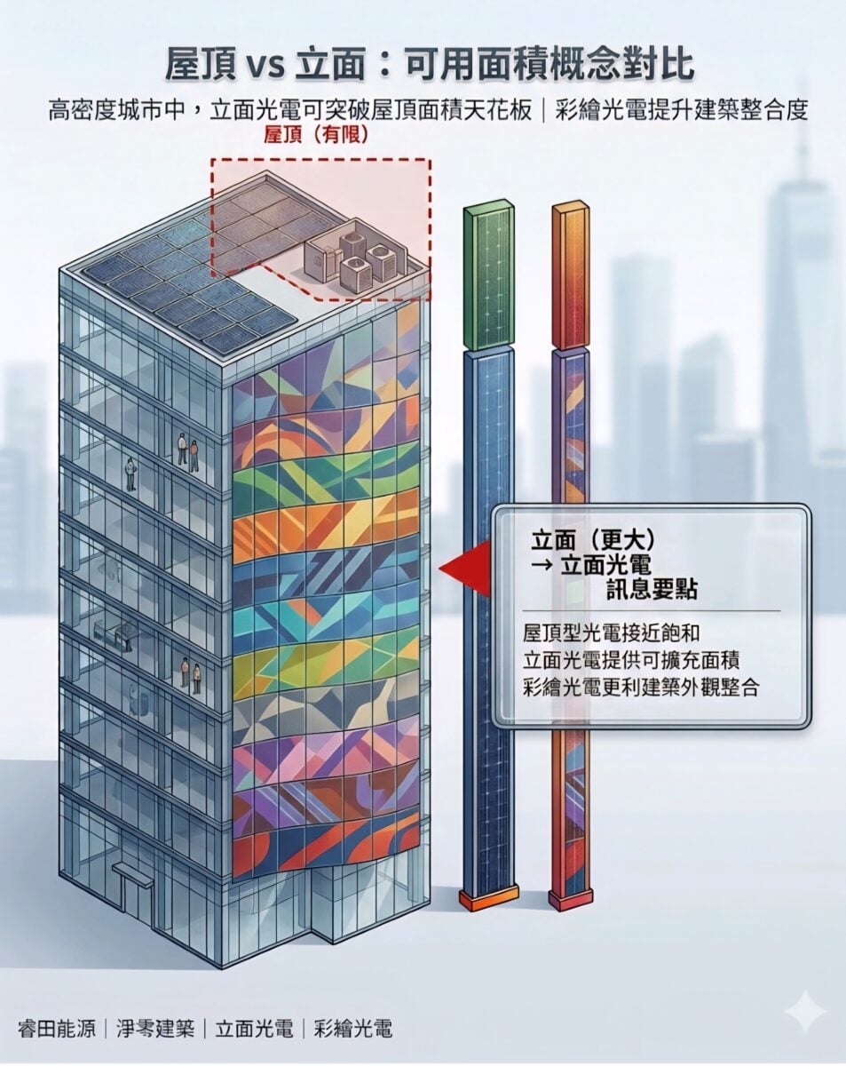 淨零建築成城市新戰場！台灣「彩繪光電」技術崛起　建築外牆也能發電