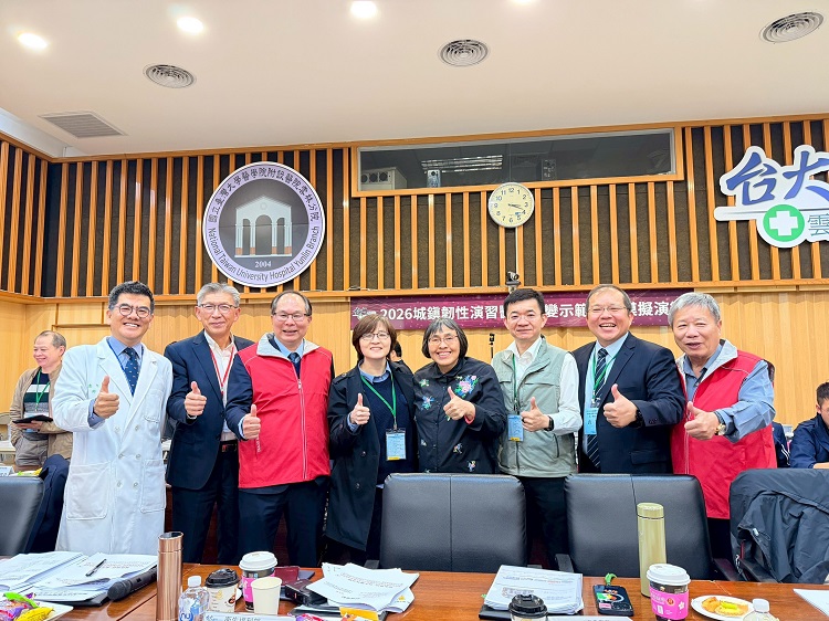 ▲強化國家醫療韌性,臺大醫院雲林分院舉辦城鎮韌性演習,打造災難中民眾的希望堡壘。(記者劉峻文攝)
