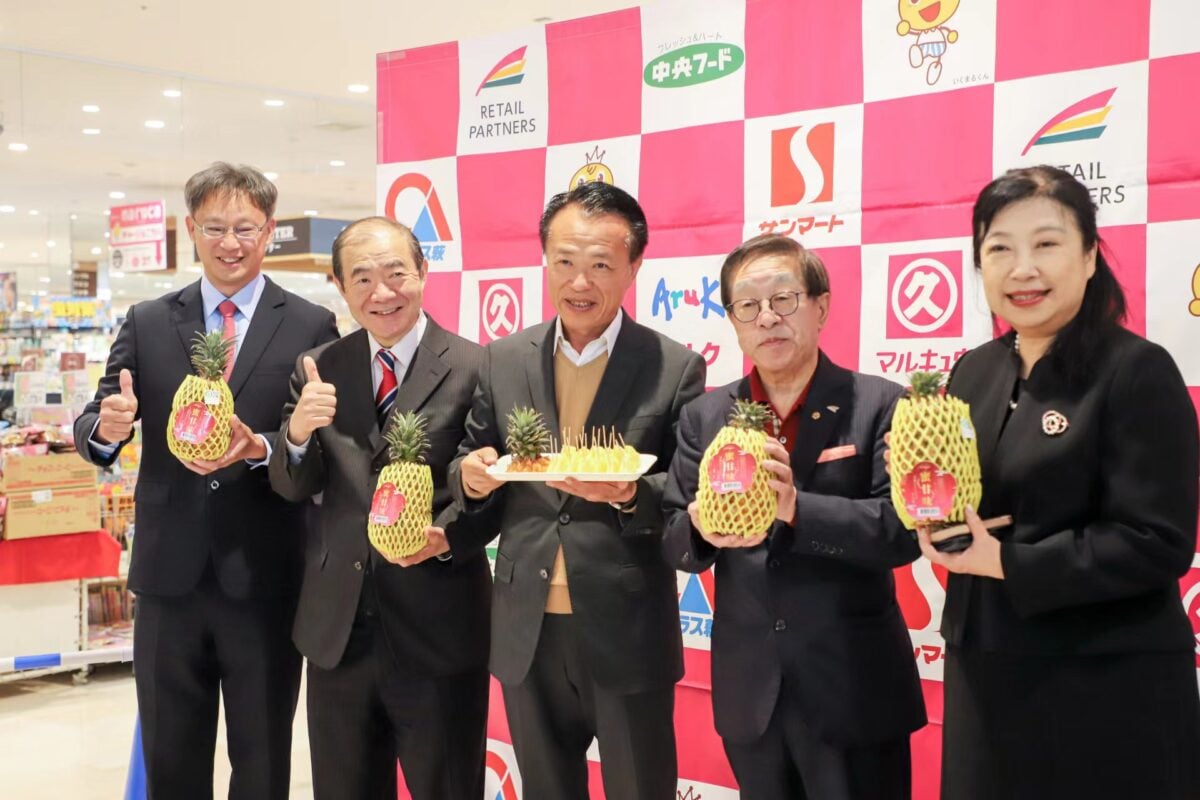 嘉義優鮮蜜甘味鳳梨日本開賣　通路行銷拓展至文化體育交流