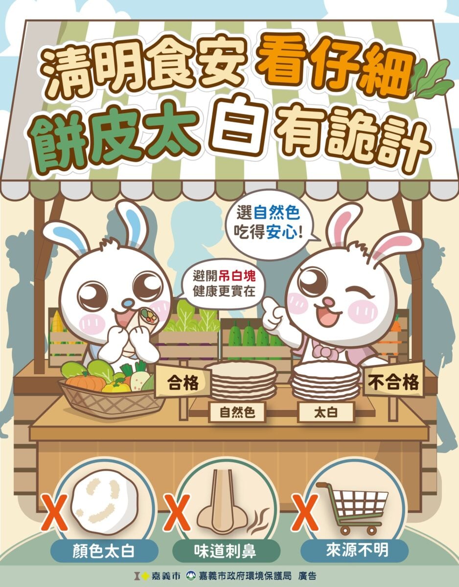 清明節吃潤餅　餅皮太白有「詭」不得不慎