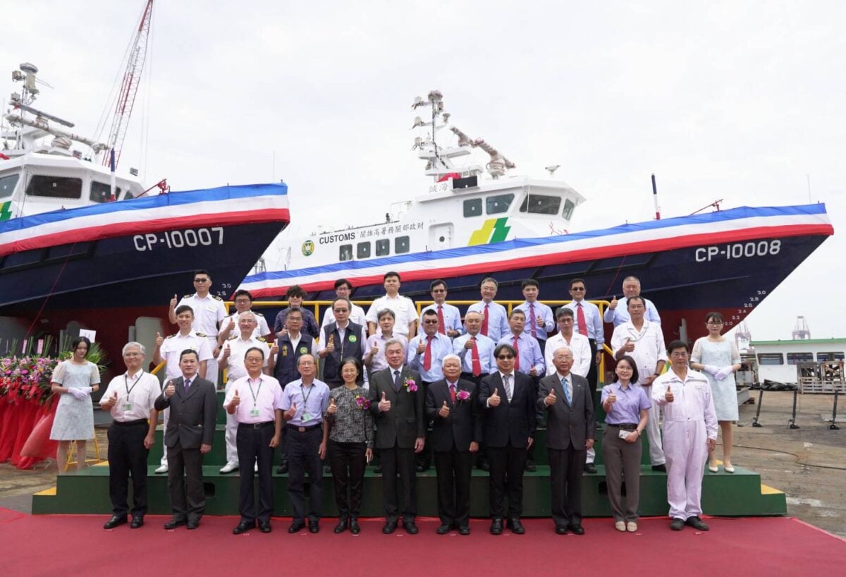 海安」、「海誠」正式誕生！台船百噸巡緝艇下水　打造高效海域守護網