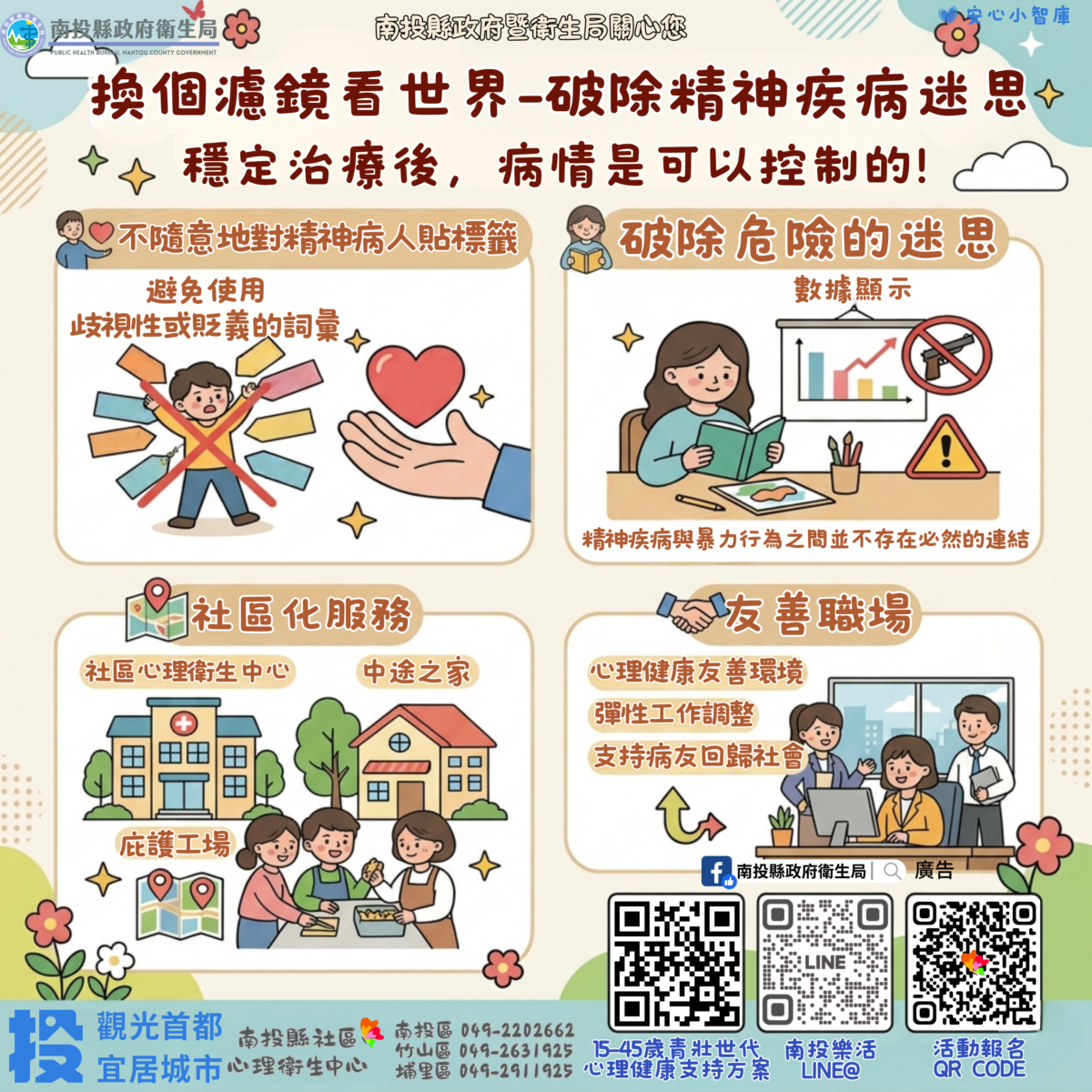 「換個濾鏡看世界」　精神疾病去汙名化系列活動閃亮登場！