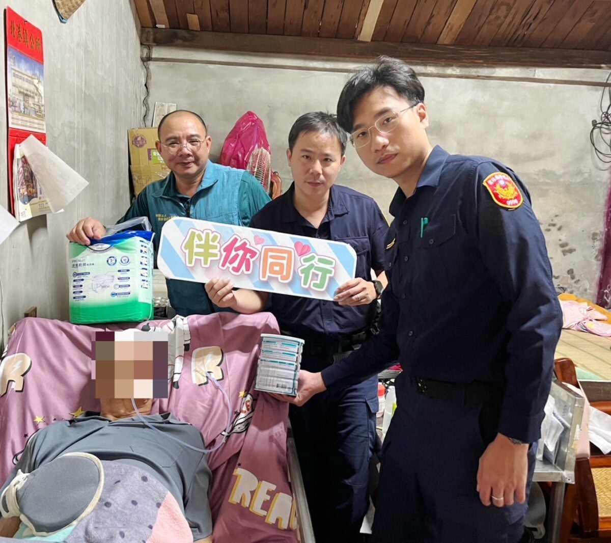 警民合作送暖北港弱勢長者　急難救助金與物資即時到位