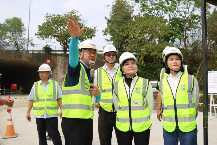張麗善縣長關心國3古坑側車道工程進度　期116年6月順利完工