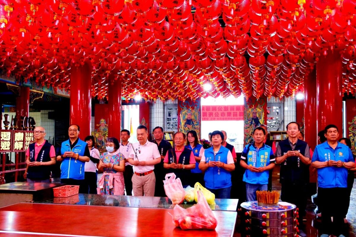 苗栗縣城隍廟新建公廁落成啟用揭牌　移交苗栗市公所維管