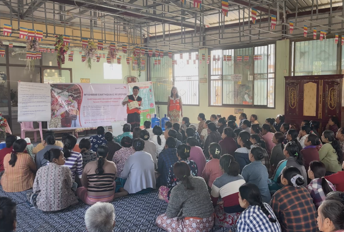 7.7強震療癒和重建仍在持續　緬甸災民和世界展望會工作人員向台灣說感謝