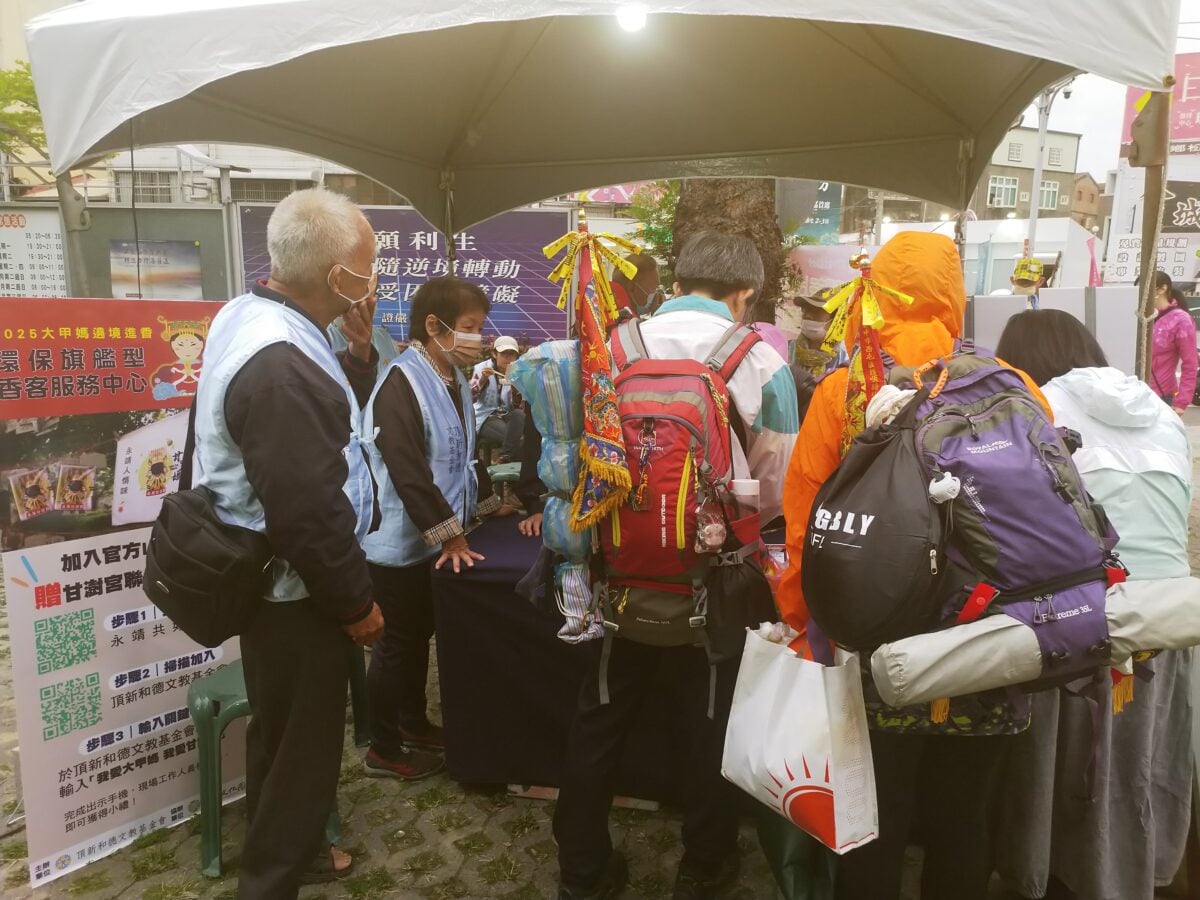 彰化永靖動員準備熱血迎大甲媽遶境香客