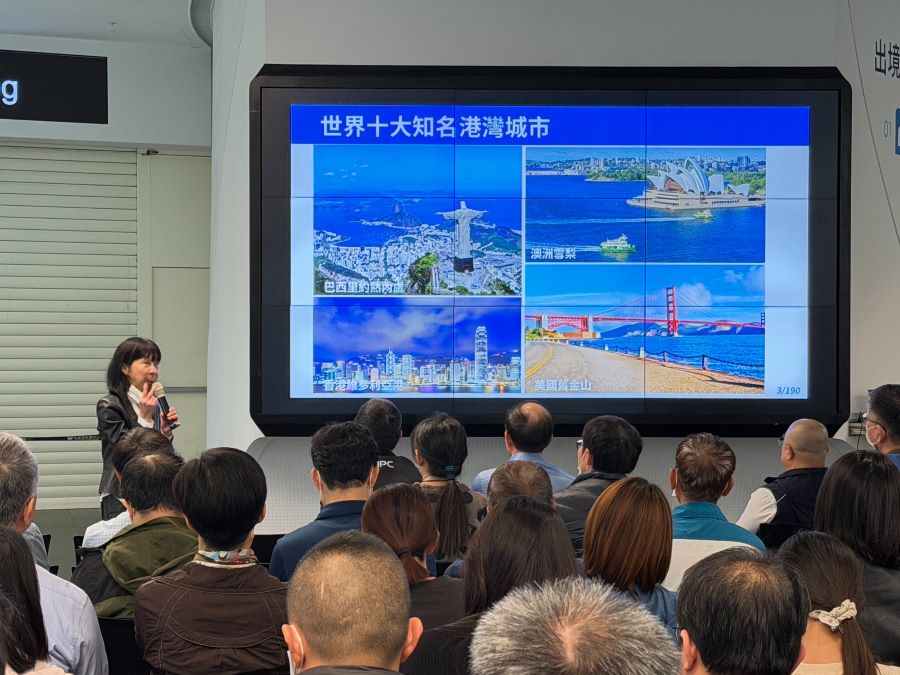 ▲中國文化大學景觀學系主任郭瓊瑩教授帶來精采的演說。
