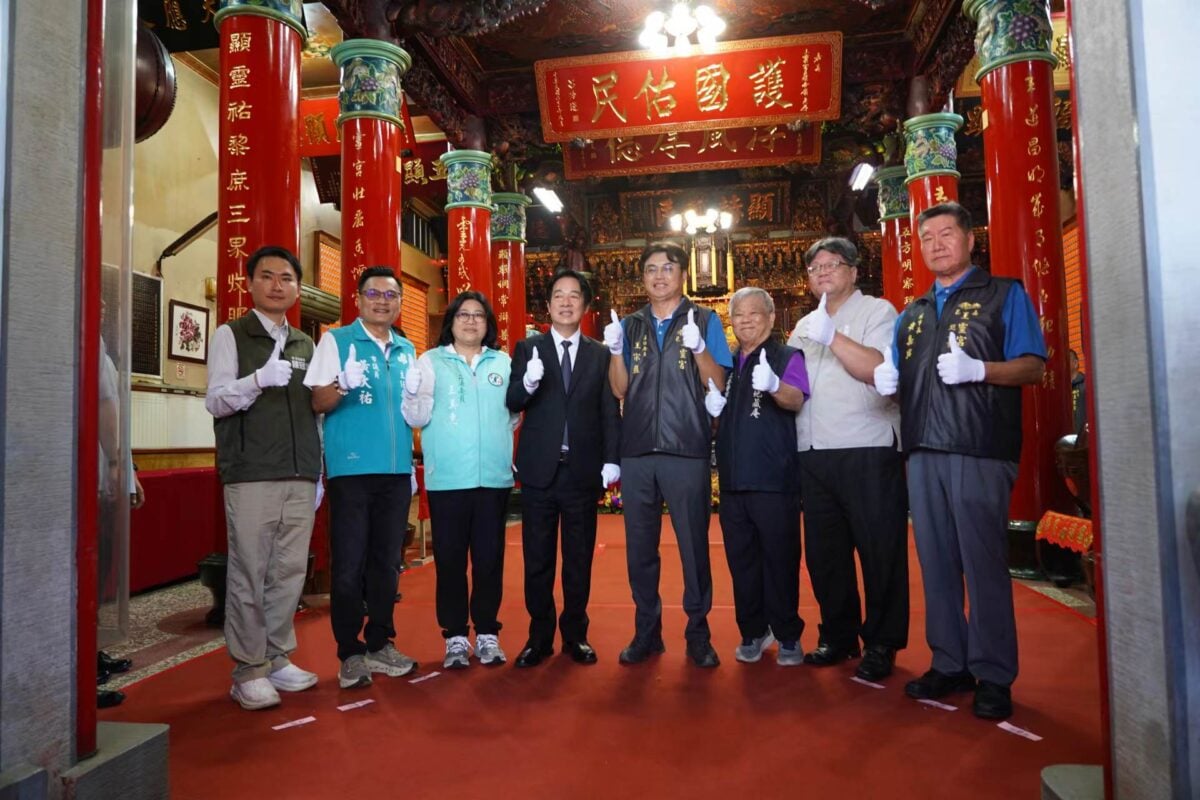 賴清德總統嘉義參香祈福　力挺王美惠持續為嘉義打拚