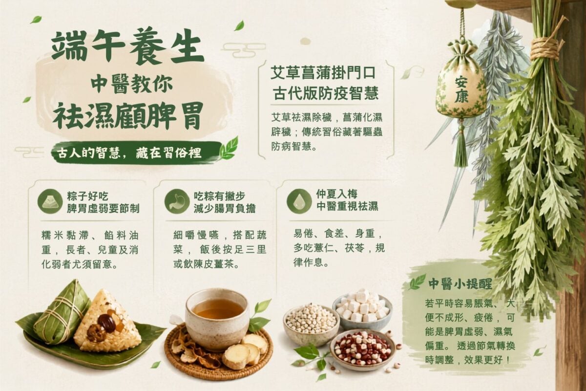 不只習俗！中醫主任解密： 端午掛艾草菖蒲，古人比你更懂防疫？