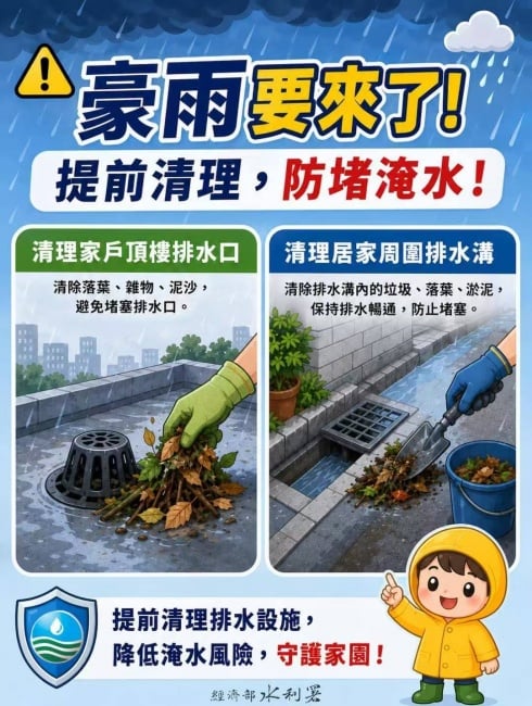 米克拉颱風外圍環流及西南風帶來劇烈降雨　民眾注意豪大雨做好防範措施