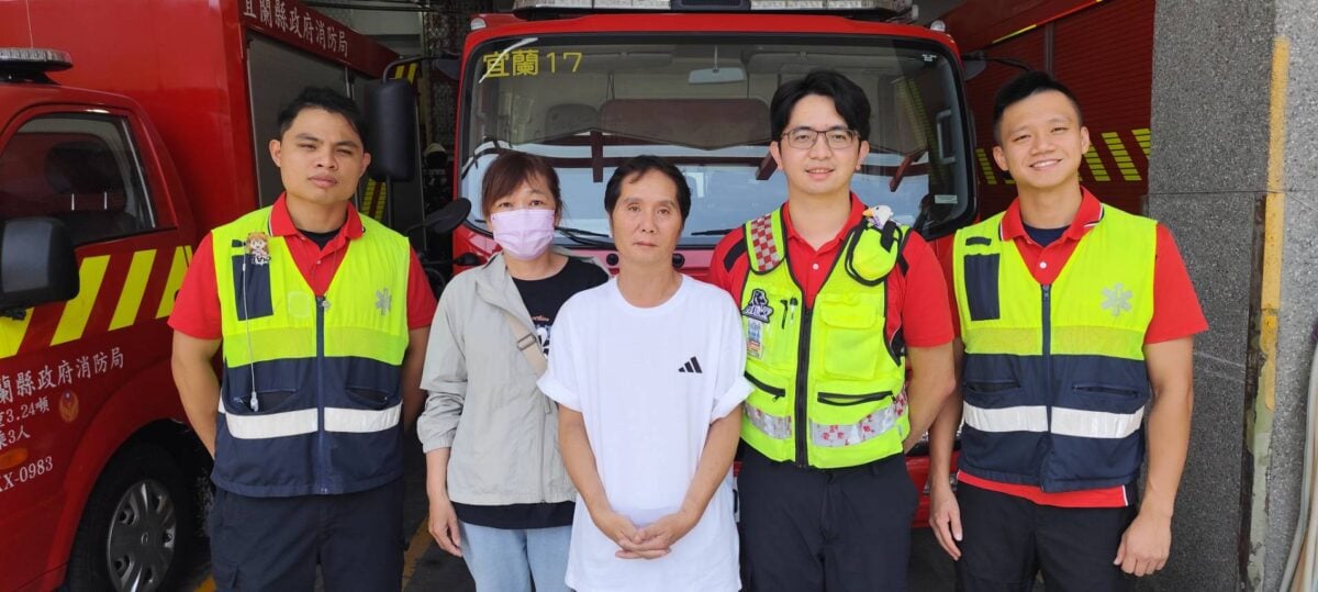 鬼門關前走一回　患者出院感謝宜蘭消防分隊員伸援救命