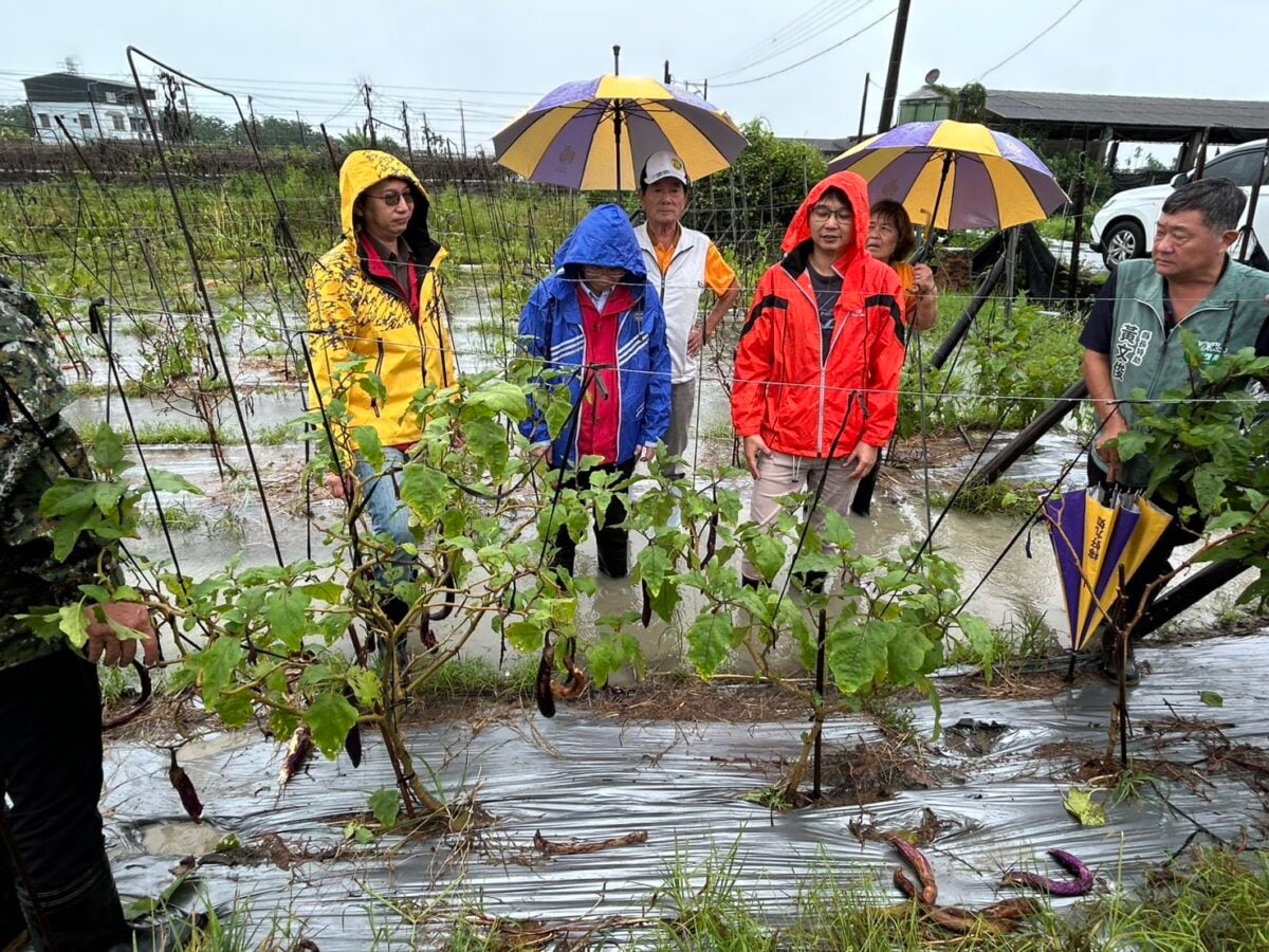 ▲6月豪雨連連造成屏東農損，縣府爭取農業部天然災害救助全品項免勘。