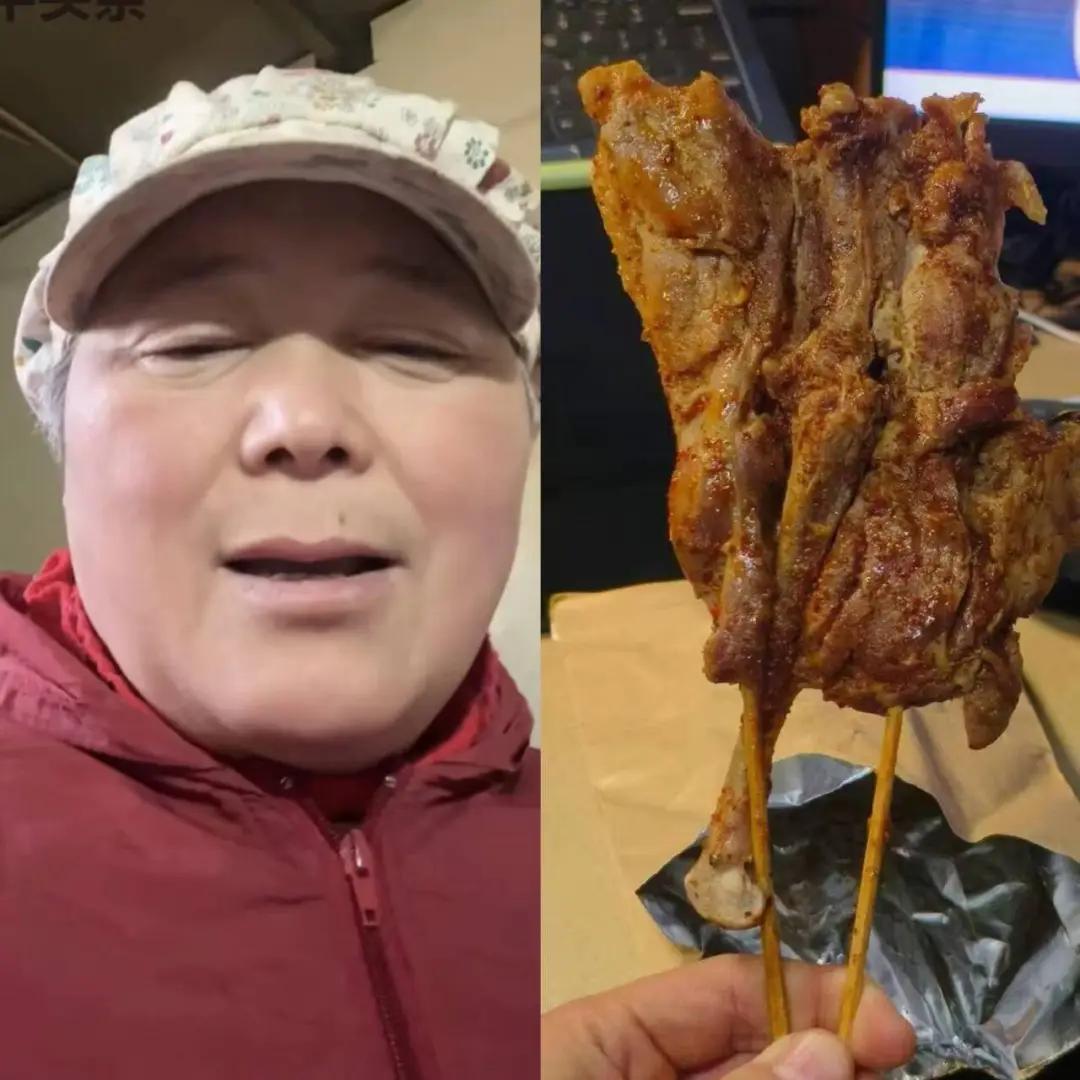 ▲“鵝腿”阿姨所售賣的“鵝腿”變鴨腿，引發網友廣泛關注。