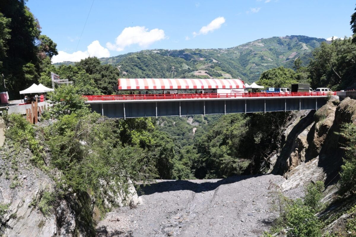 仁愛平靜橋災修完工　通車更名都達橋　