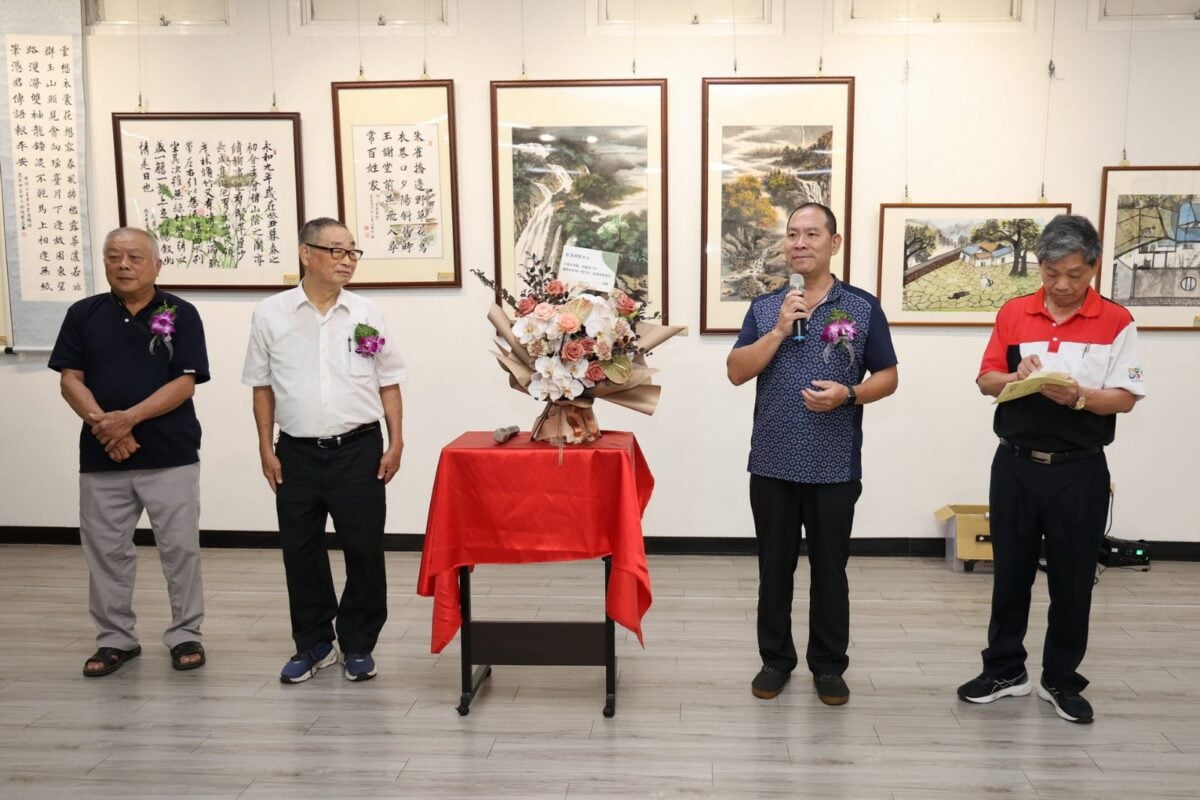 「草屯鎮和平老人會書法水墨聯展」開幕　百餘件作品有看頭
