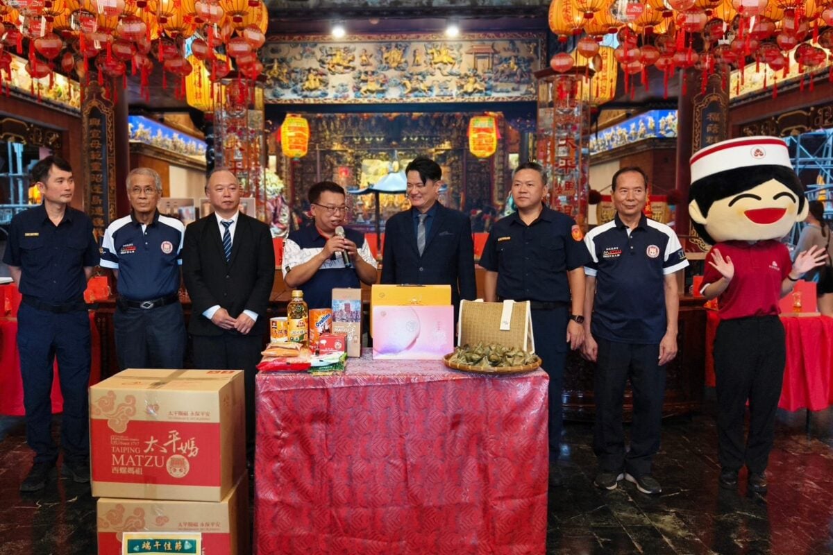 台中福華攜手西螺福興宮端午粽傳愛關懷弱勢