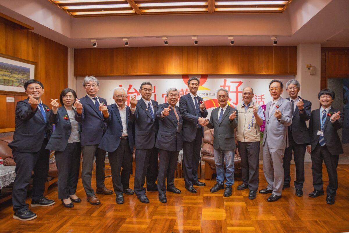 ▲日本 山形縣高橋副知事率團訪問宜蘭縣府留影。