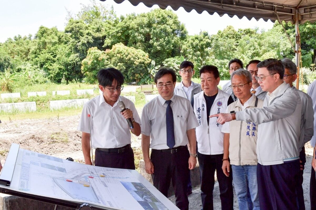 提升宜蘭承洪韌性　卓揆視察宜蘭溪洲抽水站新建工程