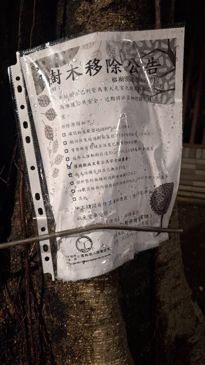 北市砍樹爭議：公園處駁斥「無人機偵搜」謠言、議員批官威、蔣萬安要告