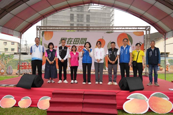 「果在田間 • 芒來幸福」熱鬧登場　張麗善讚江厝社區產業活化成果