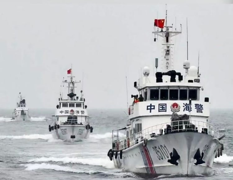▲2026 年 7 月初，中國海警在釣魚島海域依法驅離接連闖入的日本測量船“拓洋號”與“光洋號”，日方提出外交抗議，但中方不予理會。