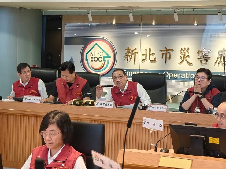 市長侯友宜：加強防颱整備　落實易致災地區預防性撤離