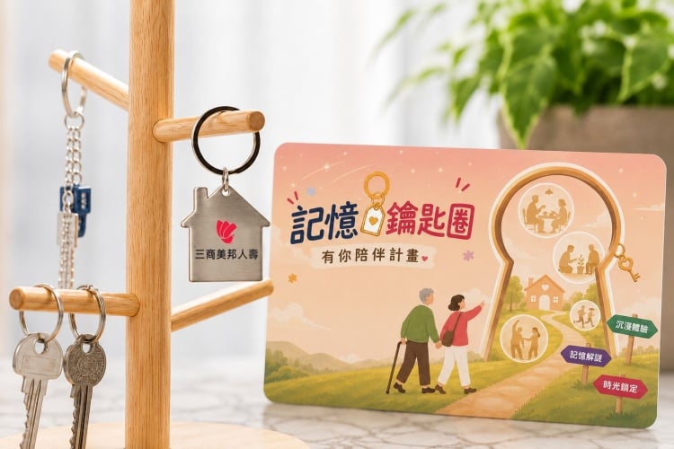 三商美邦深耕高齡關懷邁入第三年！ 啟動「記憶鑰匙圈」計畫　攜手弘道推廣失智守護
