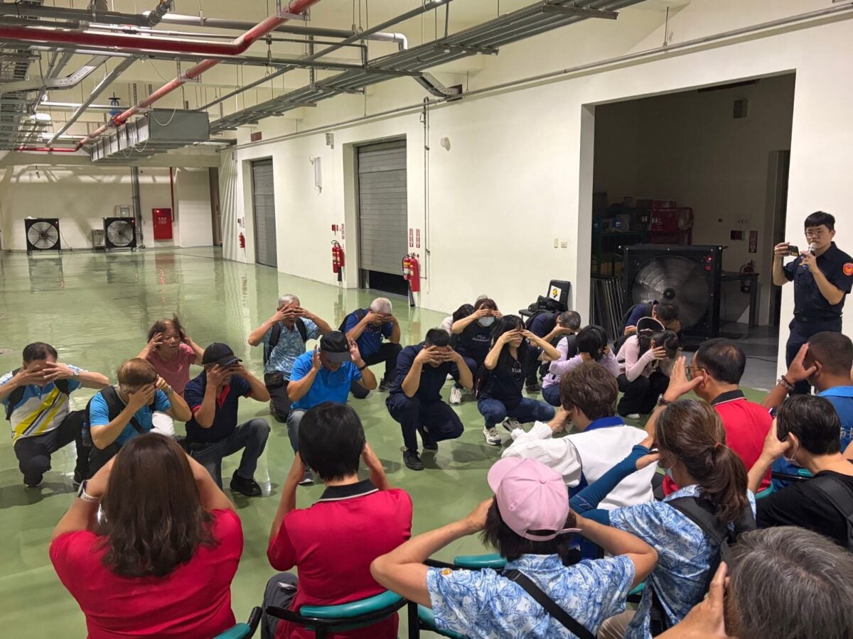 南投縣府辦理城鎮韌性社區防空避難巡禮教育講習