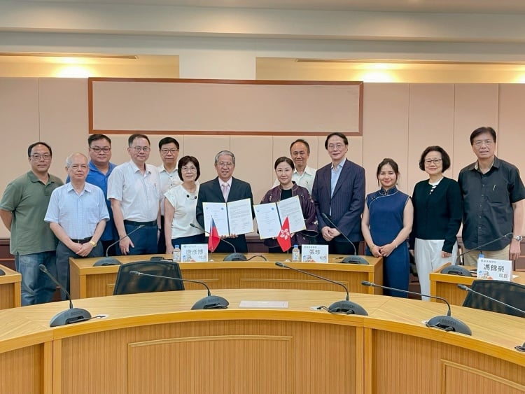 ▲聖約翰科技大學與香港珠海學院簽署合作備忘錄(MOU),攜手培育具國際視野與跨域能力的人才,共同提升高等教育競爭力。