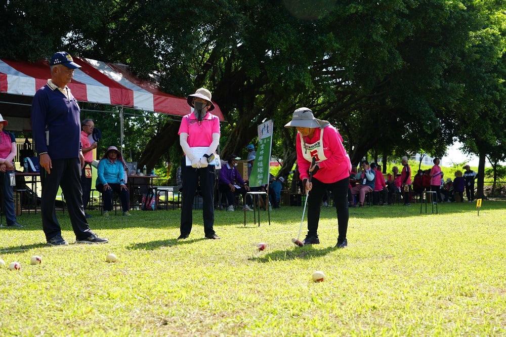 四湖運動公園槌球賽熱鬧開打　雲林推廣全民與高齡運動風氣
