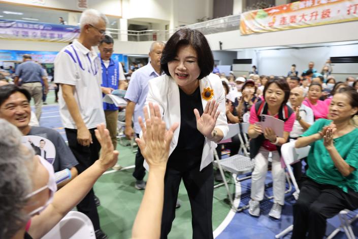 ▲林內縣政說明會登場,張麗善縣長感恩鄉親力挺,雲林多元建設成果逐步展現。(記者劉峻文攝)