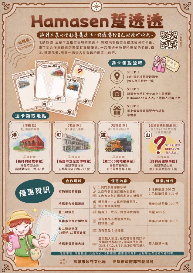 FUN暑假來Hamasen踅透透！拍透卡、玩解謎、體驗TR磚工藝　感受哈瑪星迷人魅力