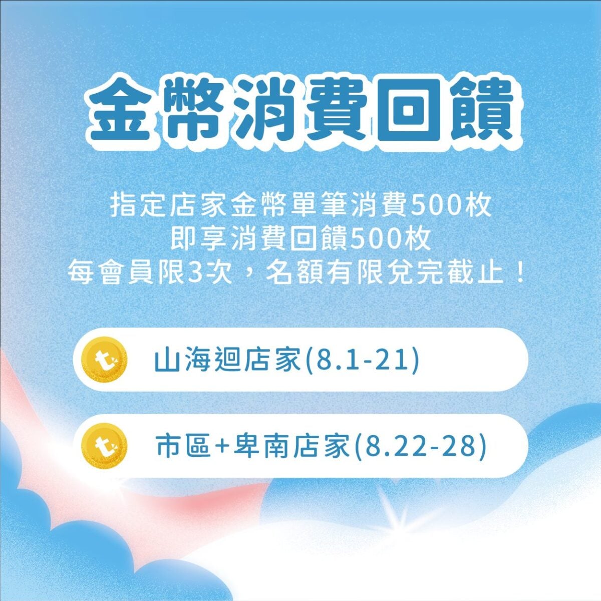 「東岸舖食節」8月29日登場！前導數位任務8月1日搶先開跑　縣民健康賺金幣