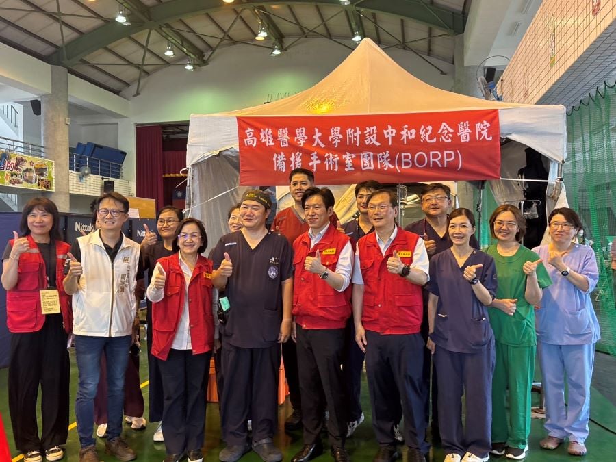 高醫跨縣市馳援屏東韌性演習　手術室帶到災區　打造「健康台灣」醫療韌性