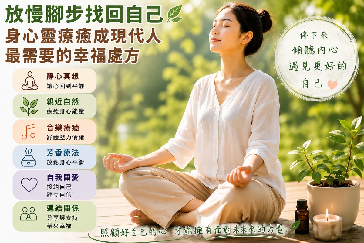 放慢腳步找回自己　身心靈療癒成現代人最需要的幸福處方