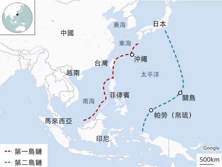 【觀點】第一島鏈沒有消失，改變的是海上競爭方式／魯云湘