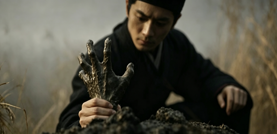 ▲AI製作的短片《妖異簿 • 問蒼生》畫面。