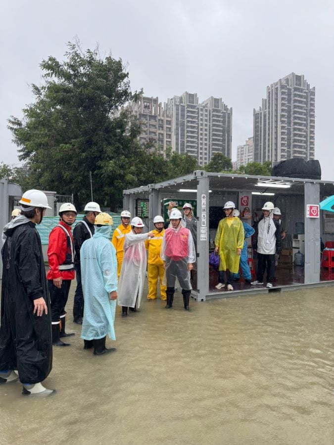 林欽榮副市長視察捷運黃線防汛整備與輕軌營運　指示跨局處聯防守護市民安全